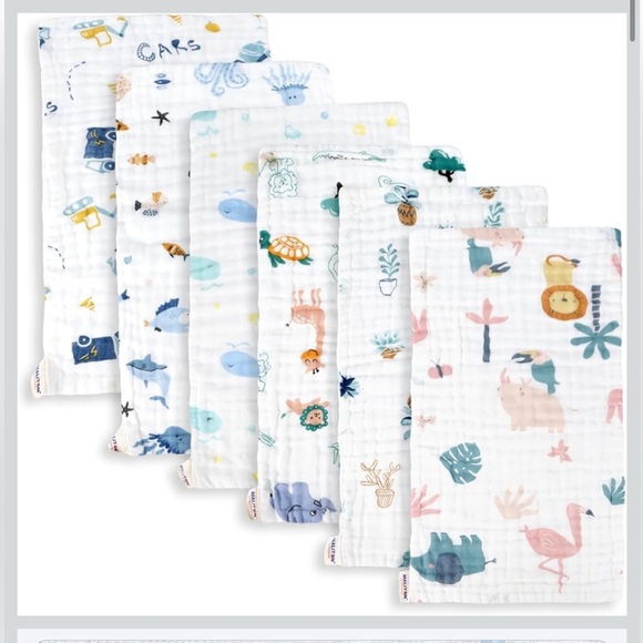 Colorful Baby Muslin Cloth Set - Picture 4 of 6